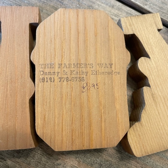 Vintage Teddy Bear LOVE Letters - Picture 4 of 4